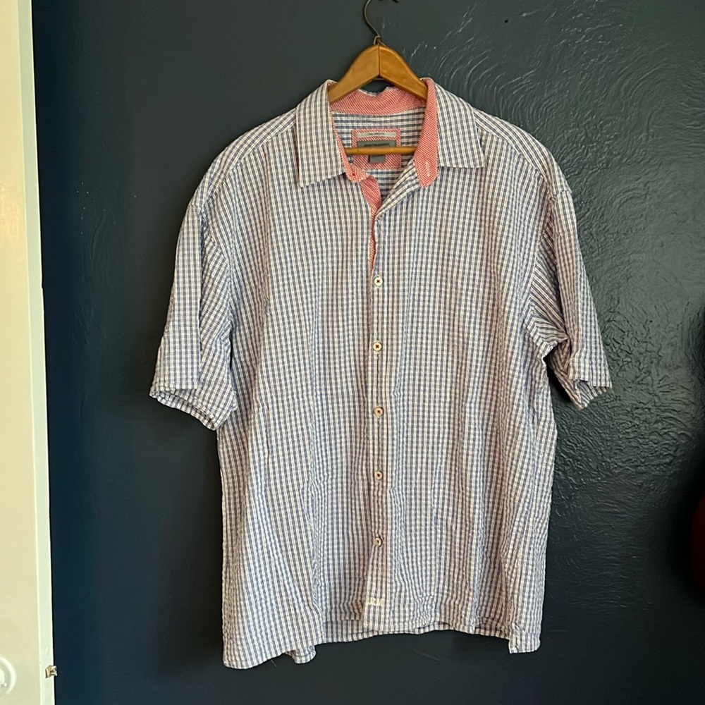 Johnston & Murphy tailored fit short sleeve button up